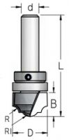 Фреза псевдофиленка классика R3,2 D12,7 B9 с подшипником хвостовик 6 WPW DC03003